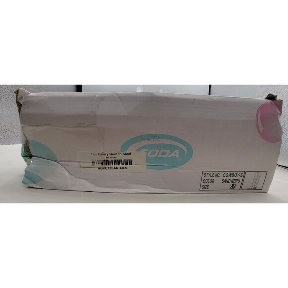 Soda Emery Boot Knee-High Western Boots Faux Suede Sand Womens Size 8.5 New - Picture 9 of 12